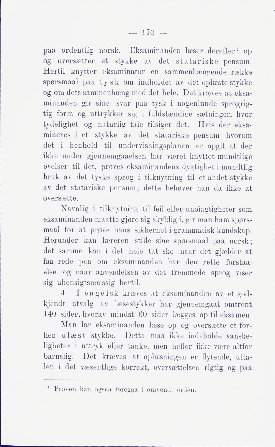 Skann 176 av Middelskolen: lov, reglement, undervisningsplan og eksamensreglement 1911