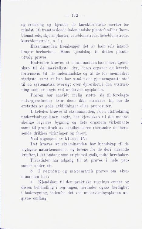 Skann 178 av Middelskolen: lov, reglement, undervisningsplan og eksamensreglement 1911