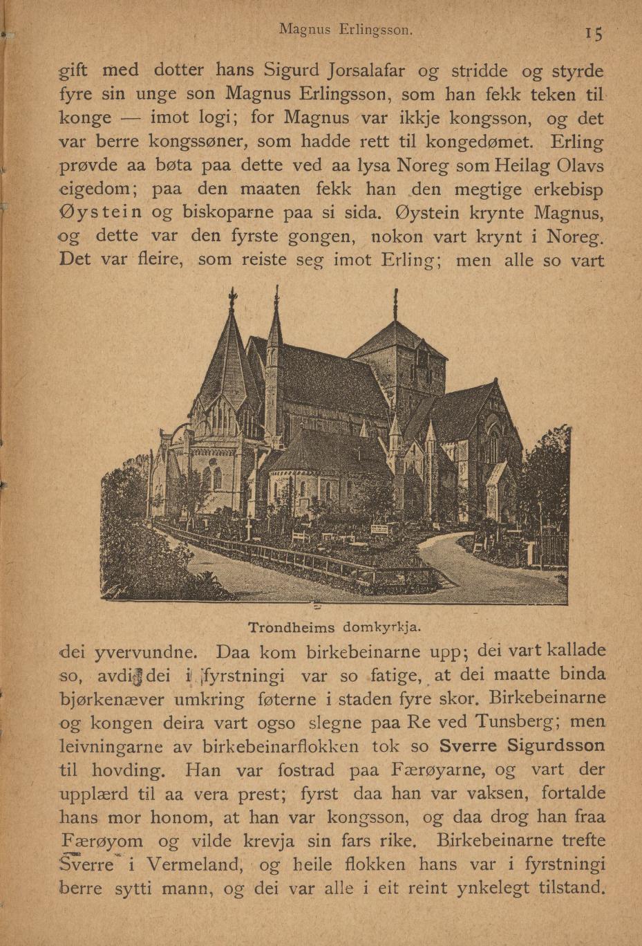 Skann 17 av Ei liti illustrerad Noregs soga fyre folkeskulen (1894)