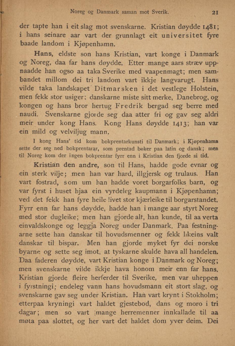 Skann 23 av Ei liti illustrerad Noregs soga fyre folkeskulen (1894)
