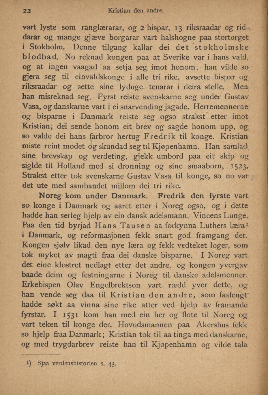 Skann 24 av Ei liti illustrerad Noregs soga fyre folkeskulen (1894)