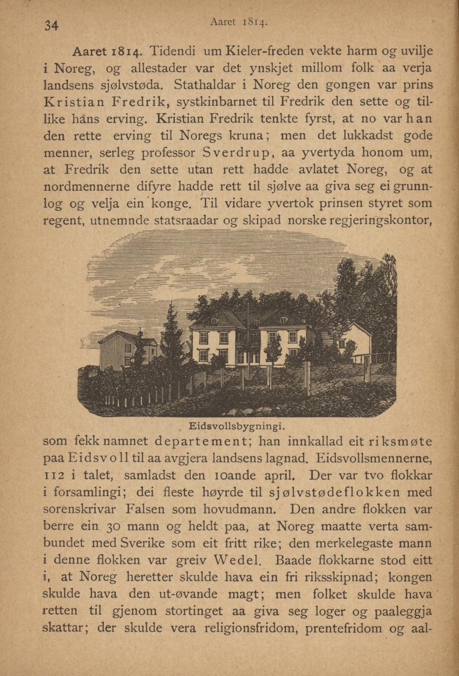 Skann 36 av Ei liti illustrerad Noregs soga fyre folkeskulen (1894)