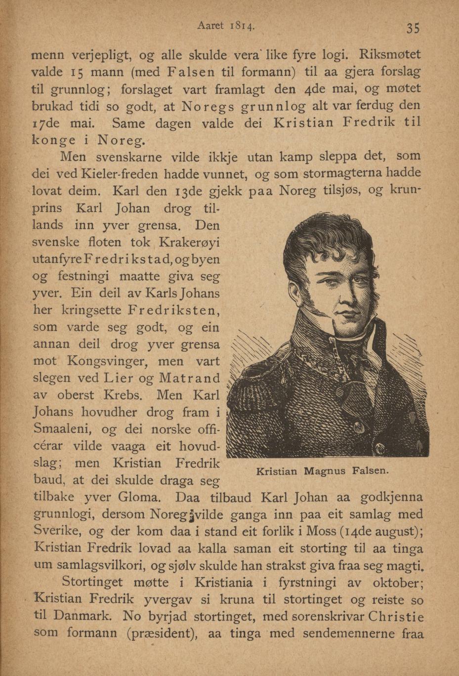 Skann 37 av Ei liti illustrerad Noregs soga fyre folkeskulen (1894)