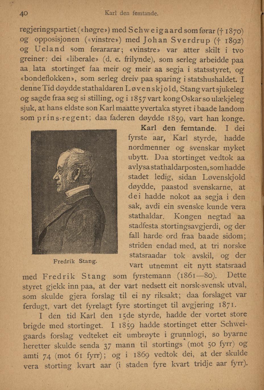 Skann 42 av Ei liti illustrerad Noregs soga fyre folkeskulen (1894)