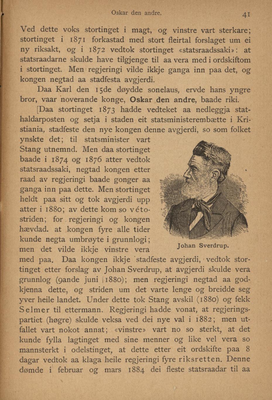Skann 43 av Ei liti illustrerad Noregs soga fyre folkeskulen (1894)