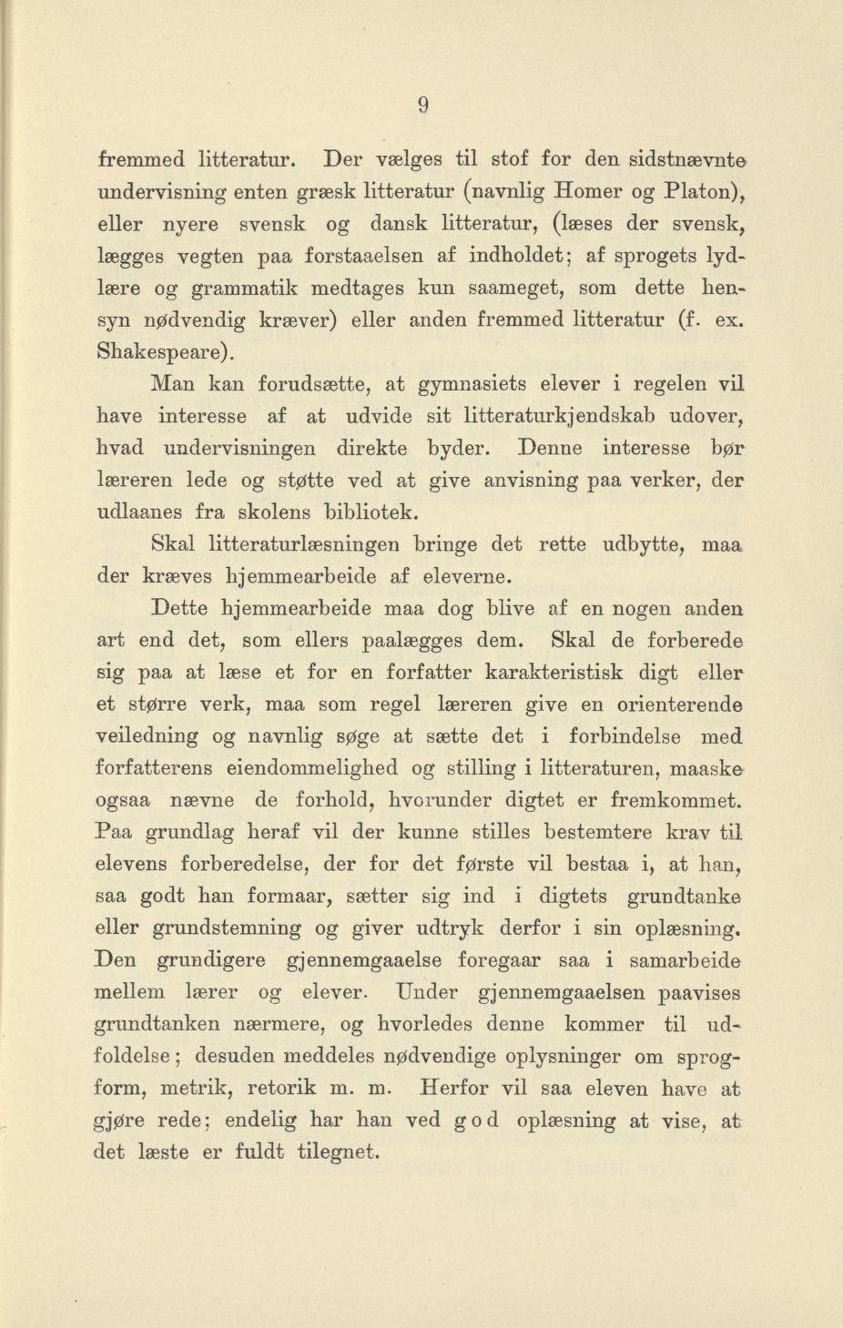 Skann 11 av Undervisningsplan for gymnasiet 1899
