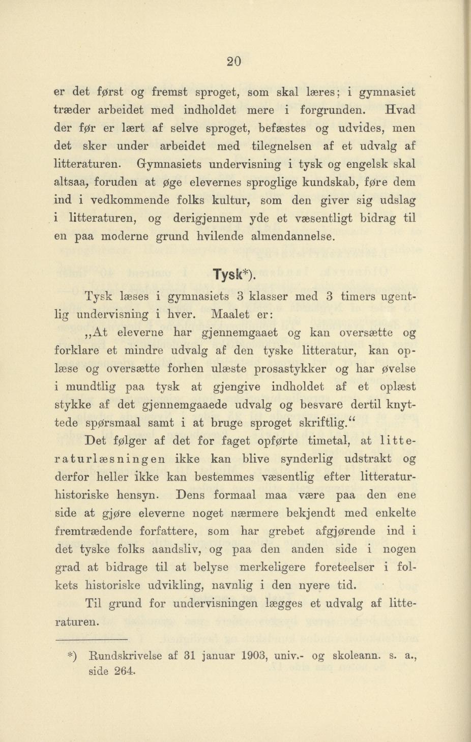 Skann 22 av Undervisningsplan for gymnasiet 1899