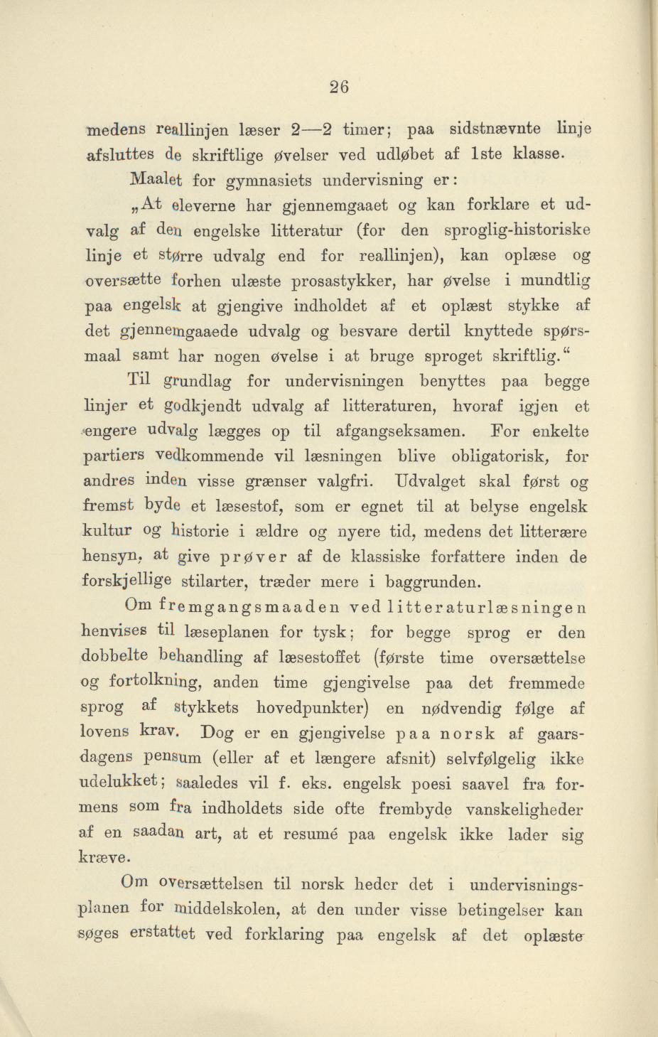 Skann 28 av Undervisningsplan for gymnasiet 1899