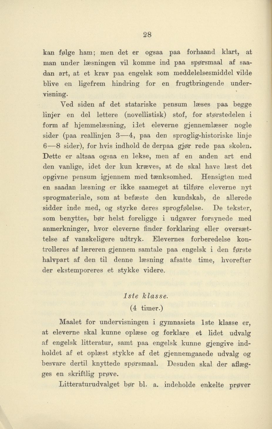 Skann 30 av Undervisningsplan for gymnasiet 1899