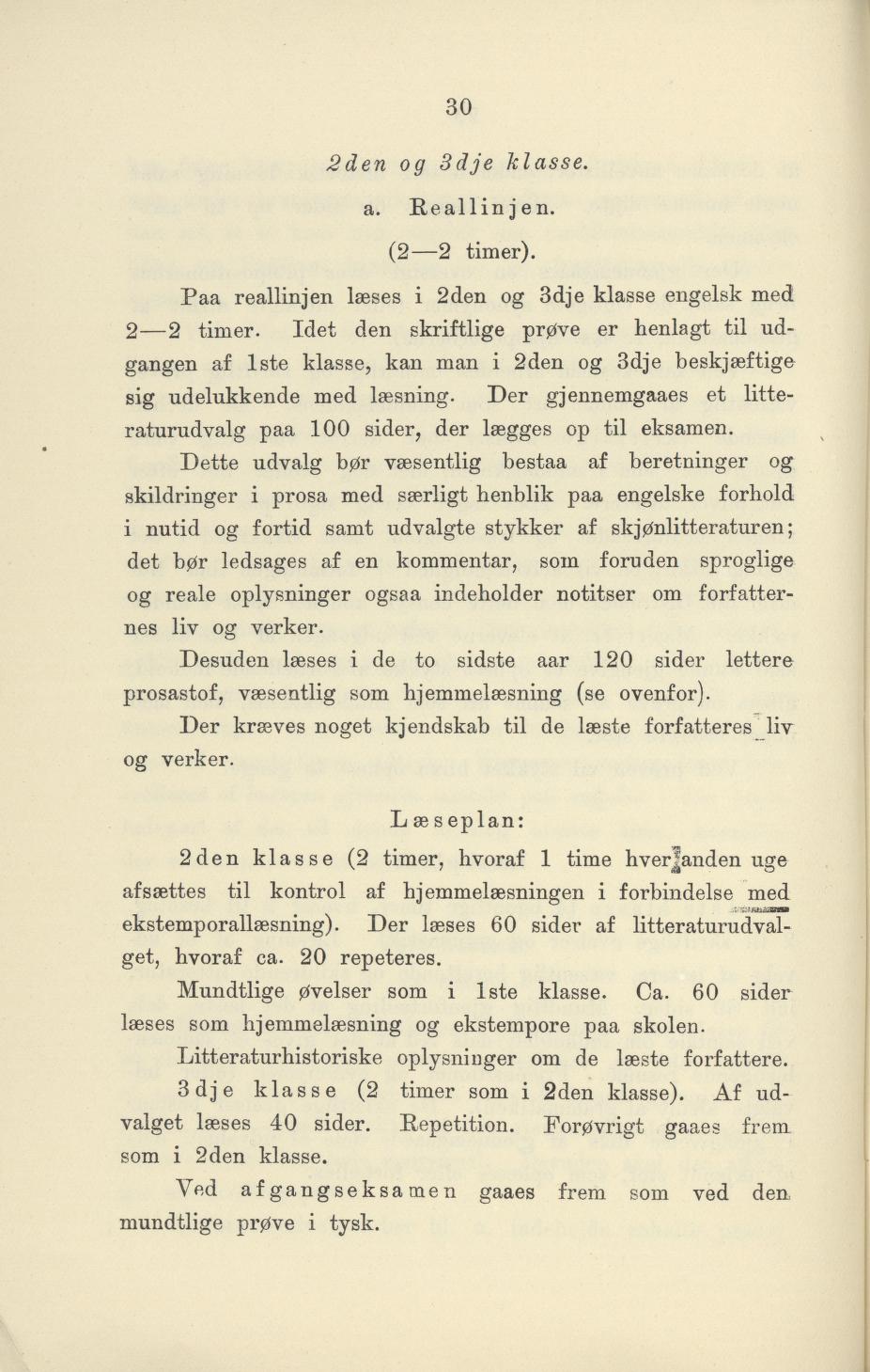 Skann 32 av Undervisningsplan for gymnasiet 1899