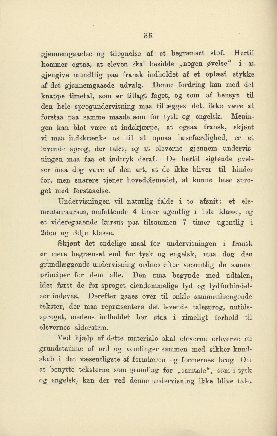 Skann 38 av Undervisningsplan for gymnasiet 1899