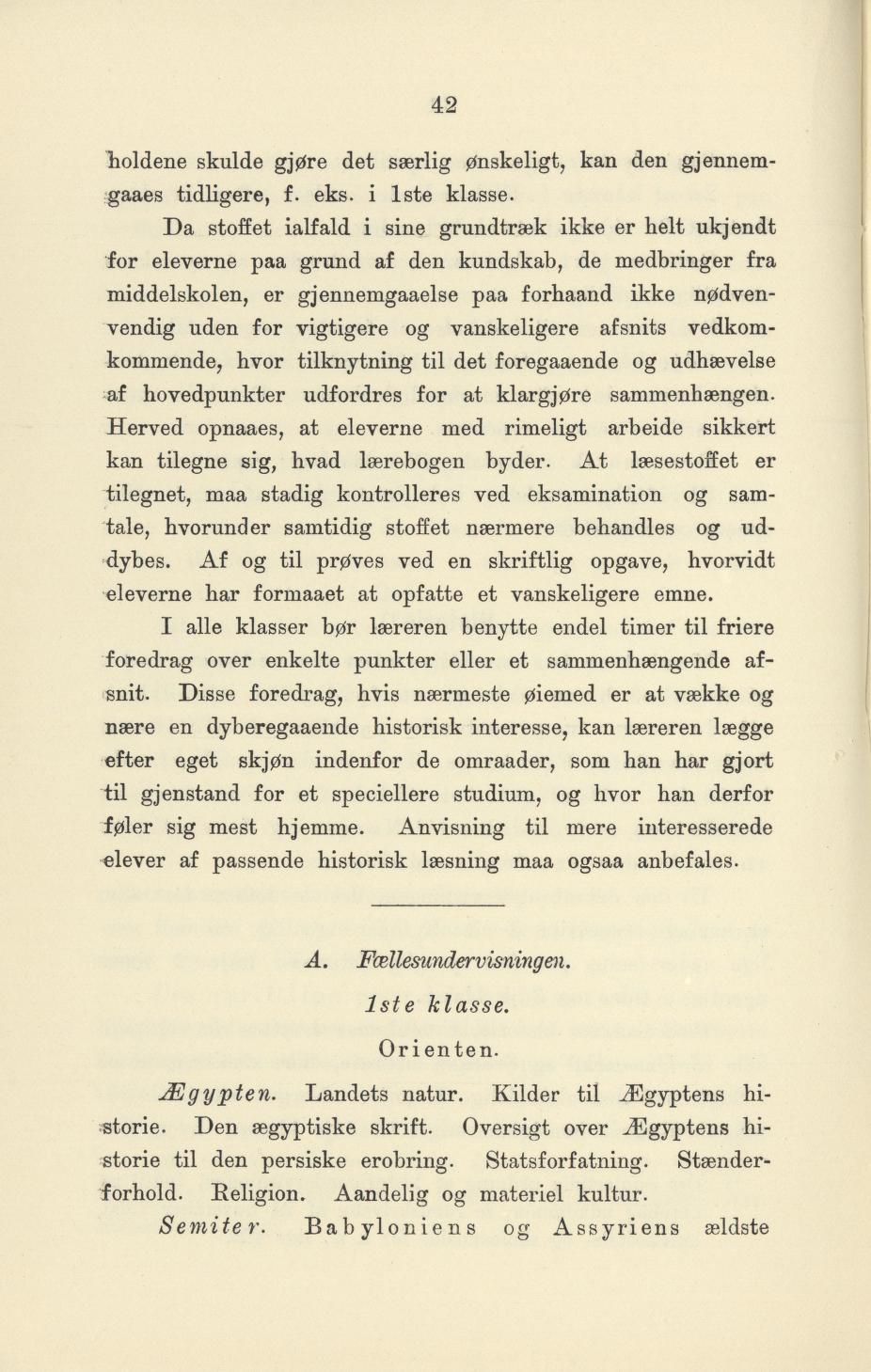 Skann 44 av Undervisningsplan for gymnasiet 1899