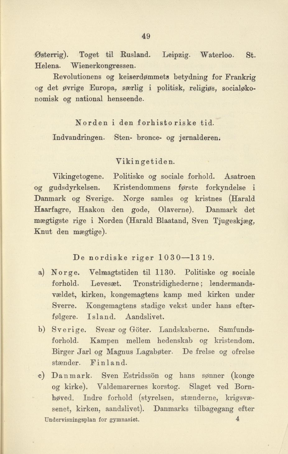 Skann 51 av Undervisningsplan for gymnasiet 1899