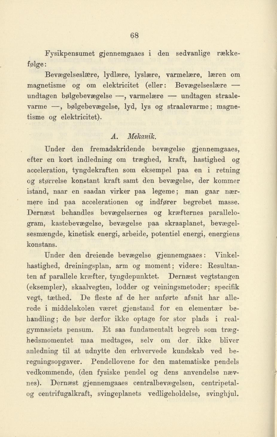 Skann 70 av Undervisningsplan for gymnasiet 1899