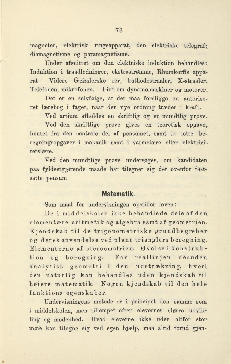 Skann 75 av Undervisningsplan for gymnasiet 1899