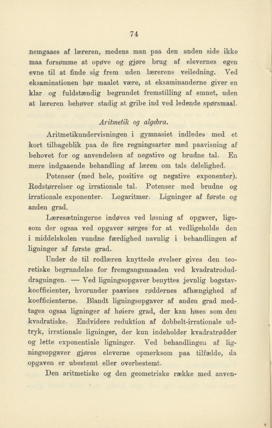 Skann 76 av Undervisningsplan for gymnasiet 1899