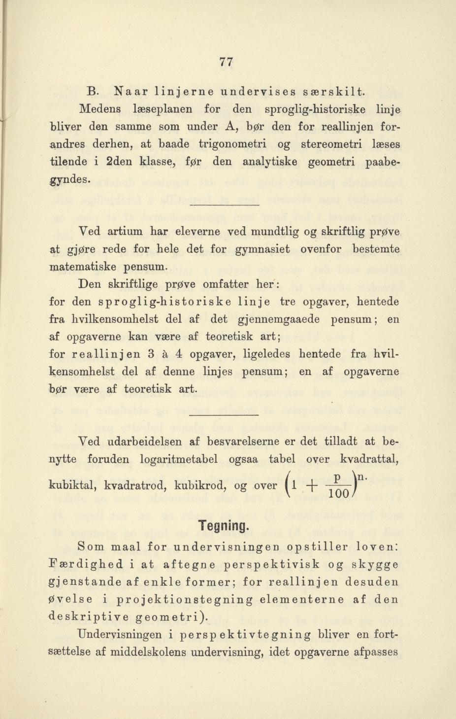 Skann 79 av Undervisningsplan for gymnasiet 1899
