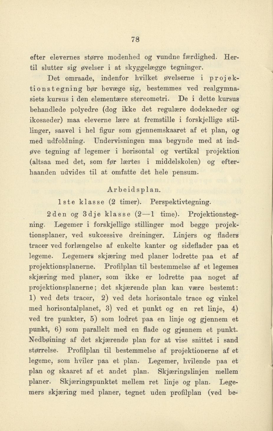 Skann 80 av Undervisningsplan for gymnasiet 1899