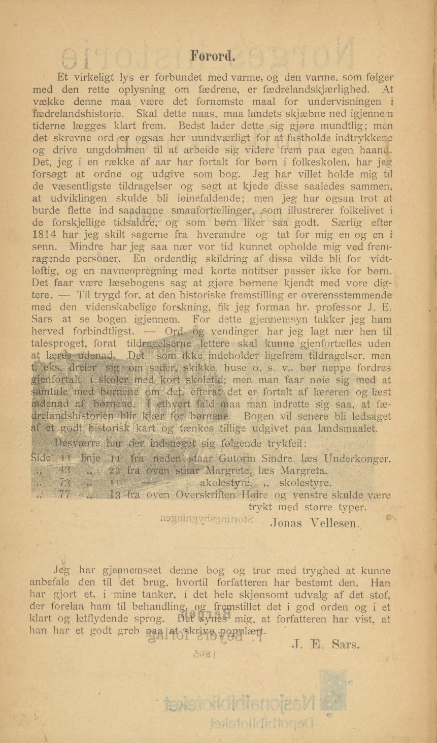 Skann 4 av Norges historie for folkeskolen (1895)