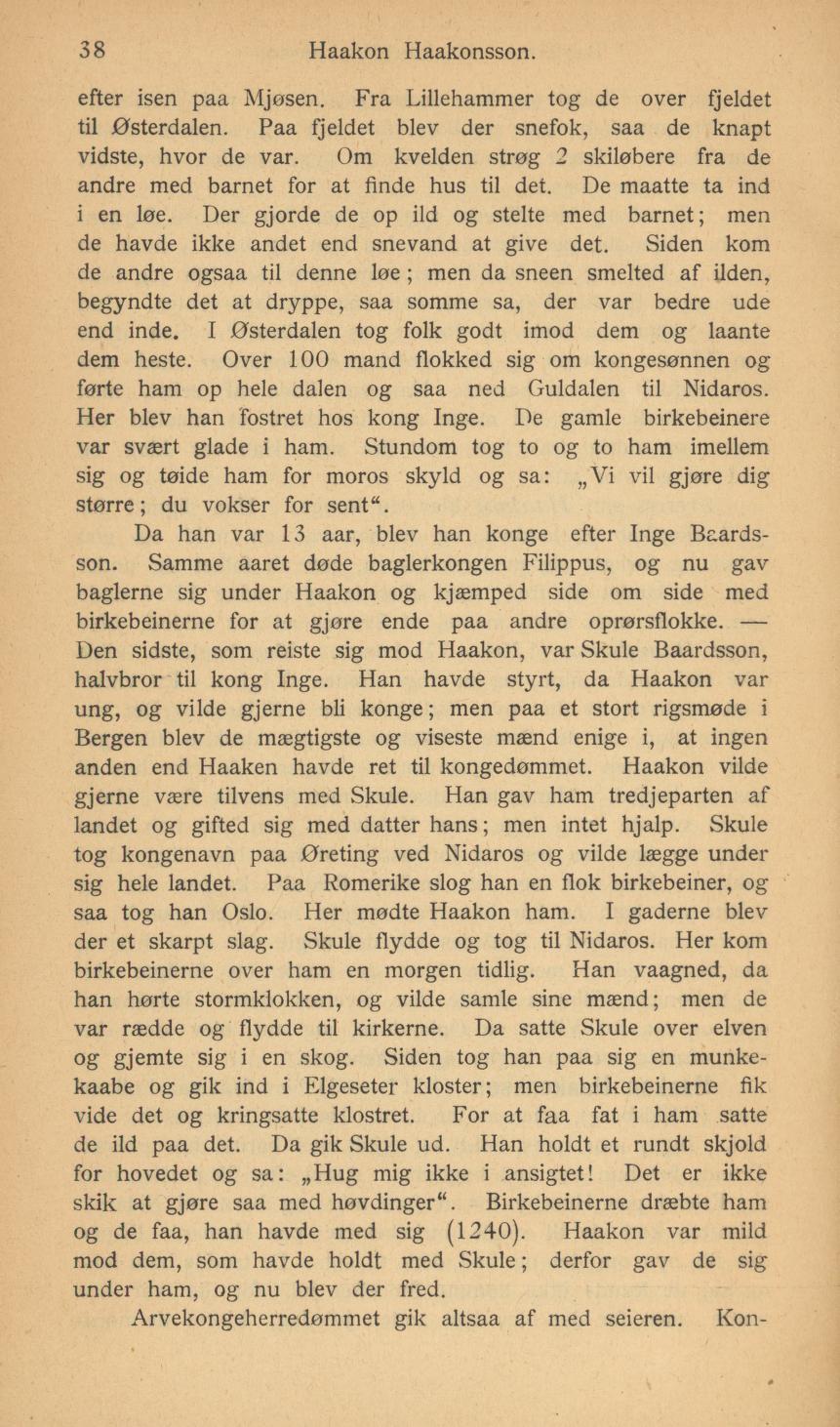 Skann 40 av Norges historie for folkeskolen (1895)