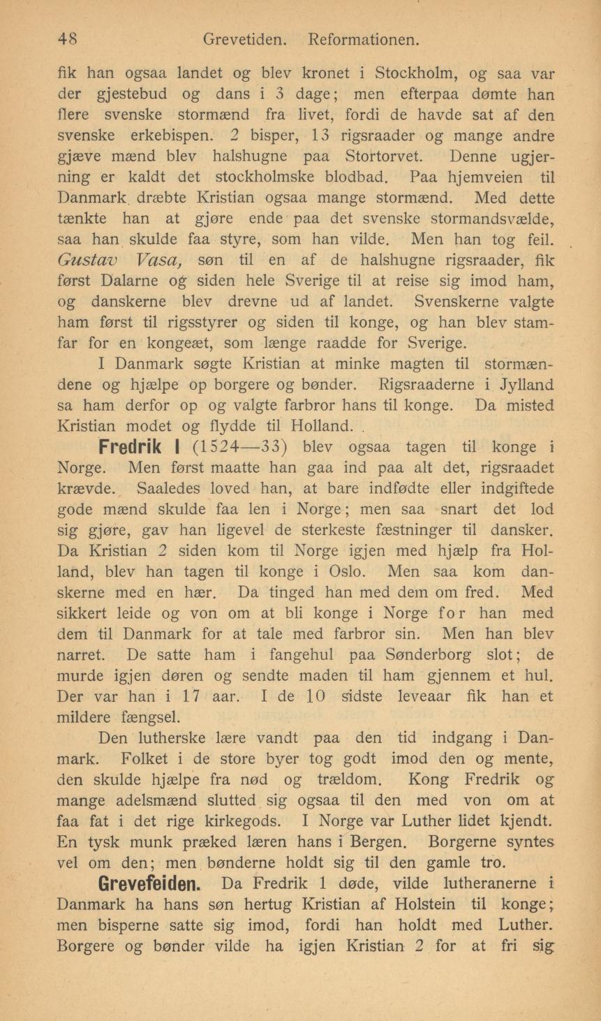 Skann 50 av Norges historie for folkeskolen (1895)