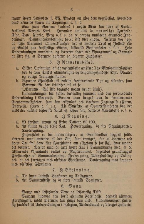 Skann 10 av Undervisningsplan 1890