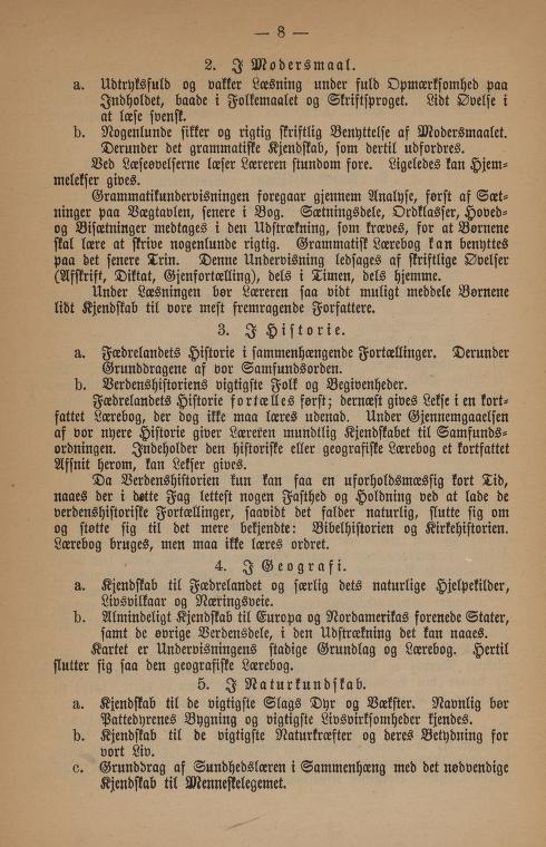 Skann 12 av Undervisningsplan 1890