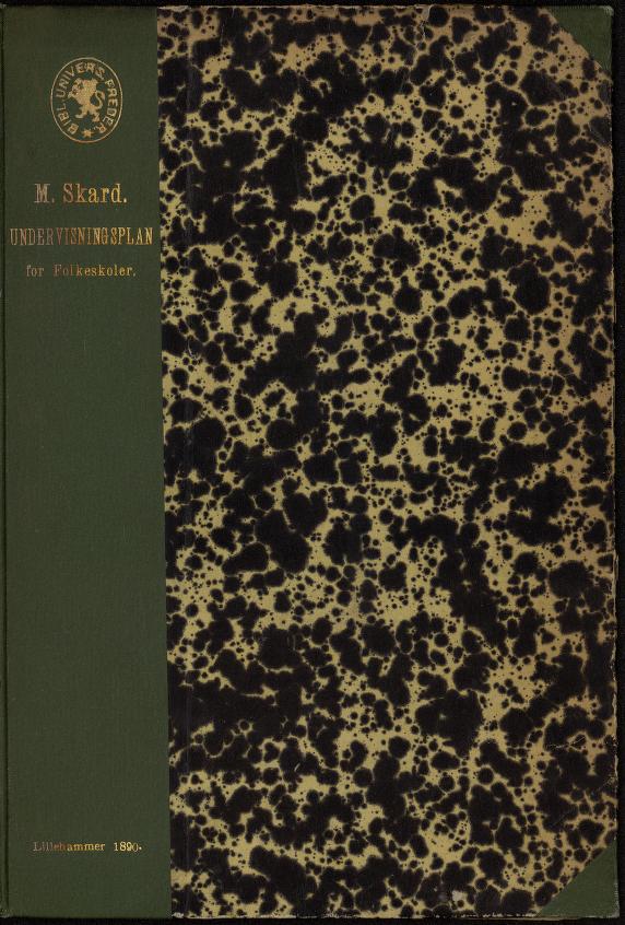 Skann 1 av Undervisningsplan 1890