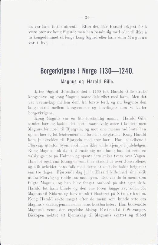 Skann 40 av Norges historie : med viktigere avsnitt av Danmarks og Sveriges historie. For middelskoler og ungdomsskoler (1930)