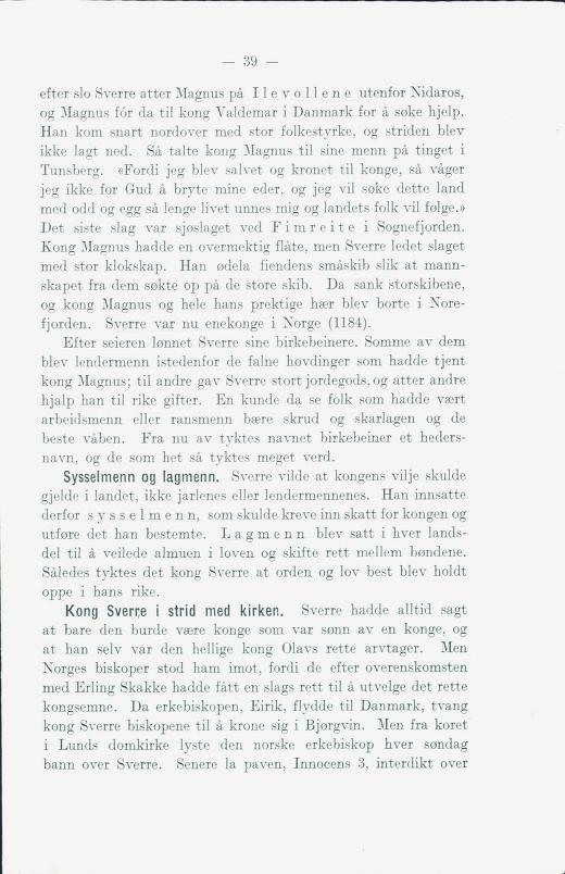 Skann 45 av Norges historie : med viktigere avsnitt av Danmarks og Sveriges historie. For middelskoler og ungdomsskoler (1930)