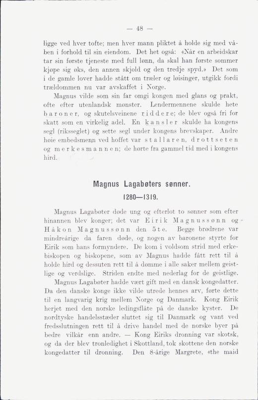 Skann 54 av Norges historie : med viktigere avsnitt av Danmarks og Sveriges historie. For middelskoler og ungdomsskoler (1930)