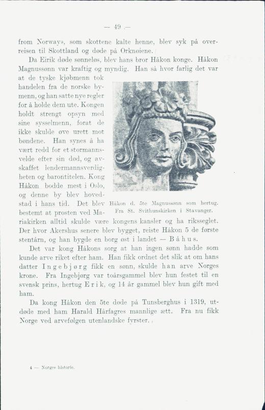 Skann 55 av Norges historie : med viktigere avsnitt av Danmarks og Sveriges historie. For middelskoler og ungdomsskoler (1930)