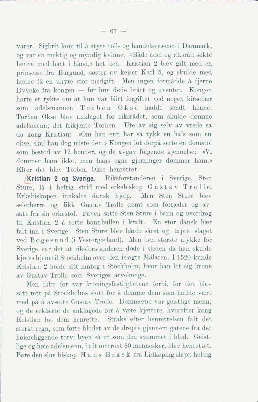 Skann 73 av Norges historie : med viktigere avsnitt av Danmarks og Sveriges historie. For middelskoler og ungdomsskoler (1930)