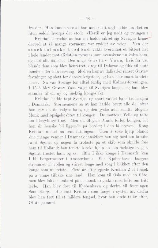 Skann 74 av Norges historie : med viktigere avsnitt av Danmarks og Sveriges historie. For middelskoler og ungdomsskoler (1930)