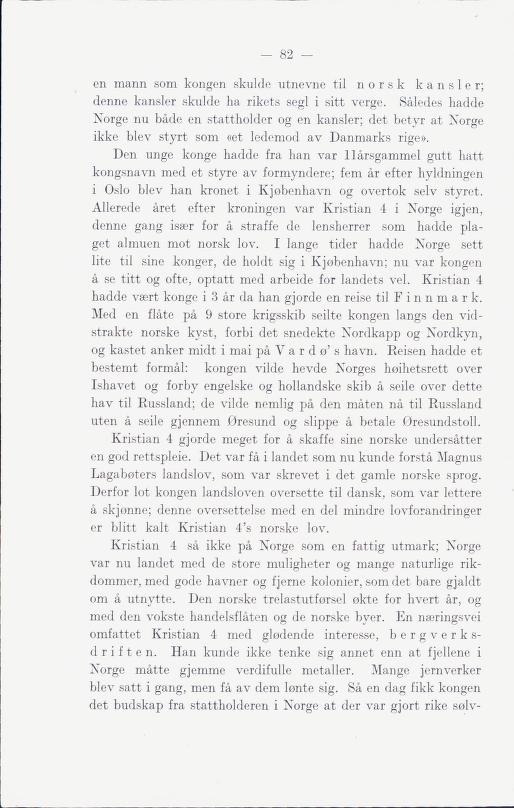Skann 88 av Norges historie : med viktigere avsnitt av Danmarks og Sveriges historie. For middelskoler og ungdomsskoler (1930)