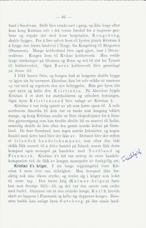 Skann 89 av Norges historie : med viktigere avsnitt av Danmarks og Sveriges historie. For middelskoler og ungdomsskoler (1930)