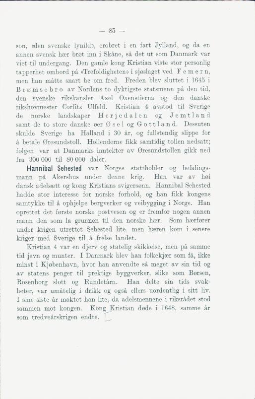 Skann 91 av Norges historie : med viktigere avsnitt av Danmarks og Sveriges historie. For middelskoler og ungdomsskoler (1930)