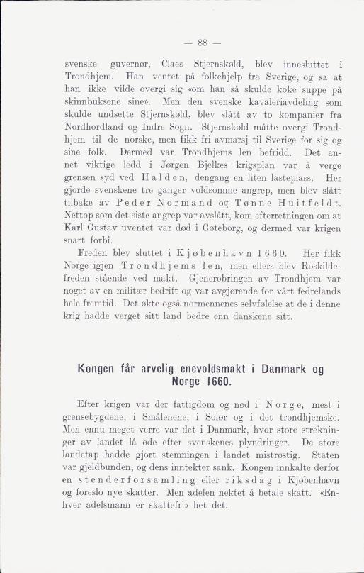Skann 94 av Norges historie : med viktigere avsnitt av Danmarks og Sveriges historie. For middelskoler og ungdomsskoler (1930)