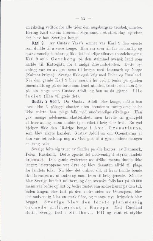 Skann 98 av Norges historie : med viktigere avsnitt av Danmarks og Sveriges historie. For middelskoler og ungdomsskoler (1930)