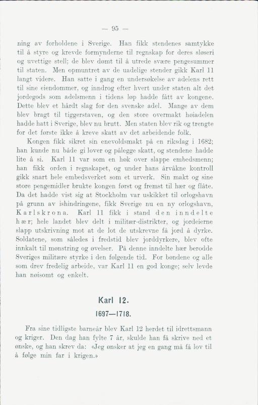 Skann 101 av Norges historie : med viktigere avsnitt av Danmarks og Sveriges historie. For middelskoler og ungdomsskoler (1930)