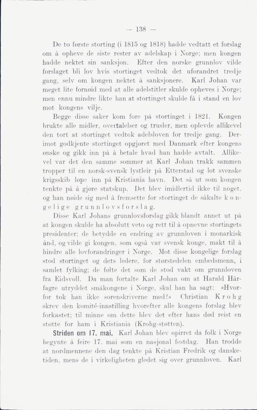 Skann 144 av Norges historie : med viktigere avsnitt av Danmarks og Sveriges historie. For middelskoler og ungdomsskoler (1930)