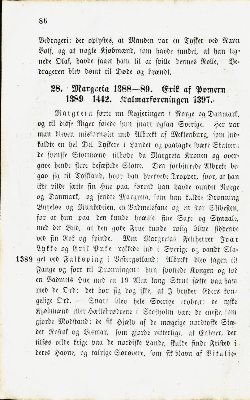 Skann 88 av Norges Historie : Læse- og Lærebog for Almue- og Borgerskoler (1859)