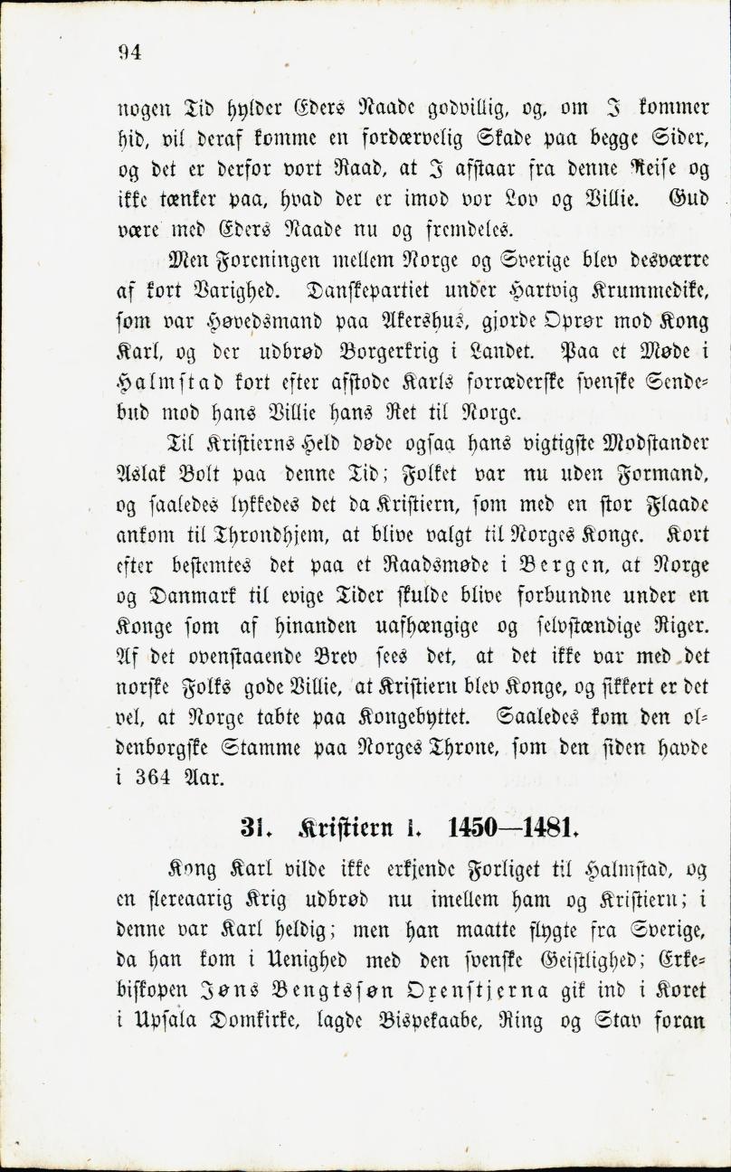 Skann 96 av Norges Historie : Læse- og Lærebog for Almue- og Borgerskoler (1859)