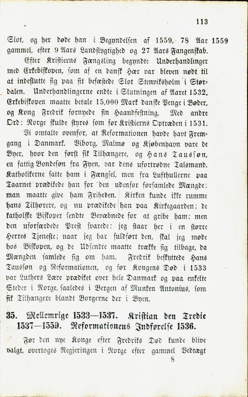 Skann 115 av Norges Historie : Læse- og Lærebog for Almue- og Borgerskoler (1859)
