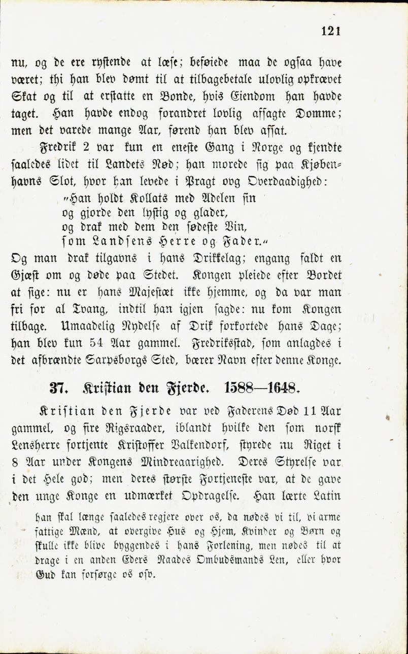 Skann 123 av Norges Historie : Læse- og Lærebog for Almue- og Borgerskoler (1859)