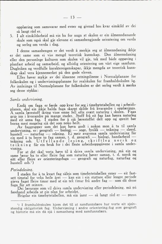 Skann 15 av Framhaldsskulen: lov og plan, 1946