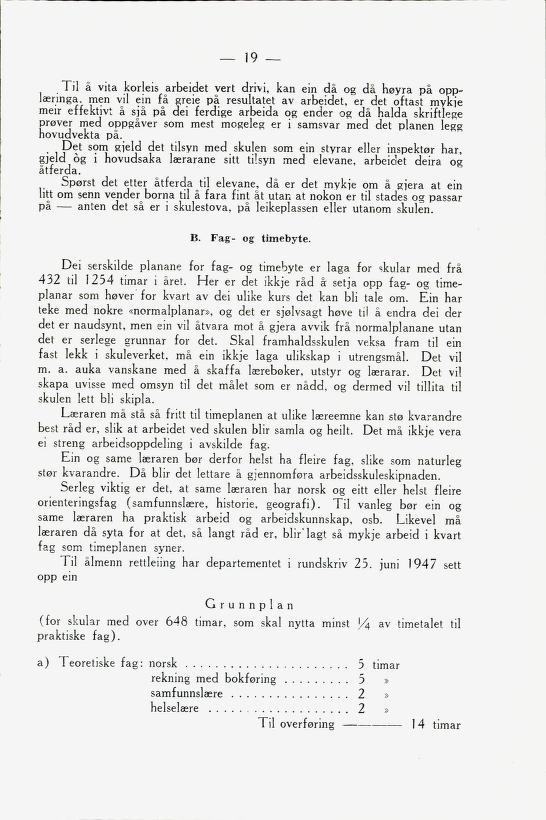 Skann 21 av Framhaldsskulen: lov og plan, 1946