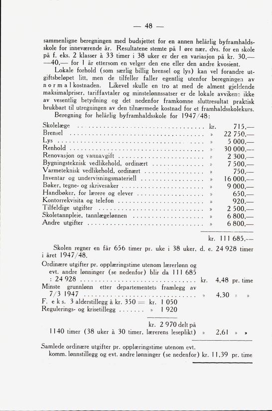 Skann 50 av Framhaldsskulen: lov og plan, 1946