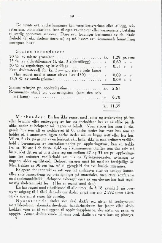 Skann 51 av Framhaldsskulen: lov og plan, 1946