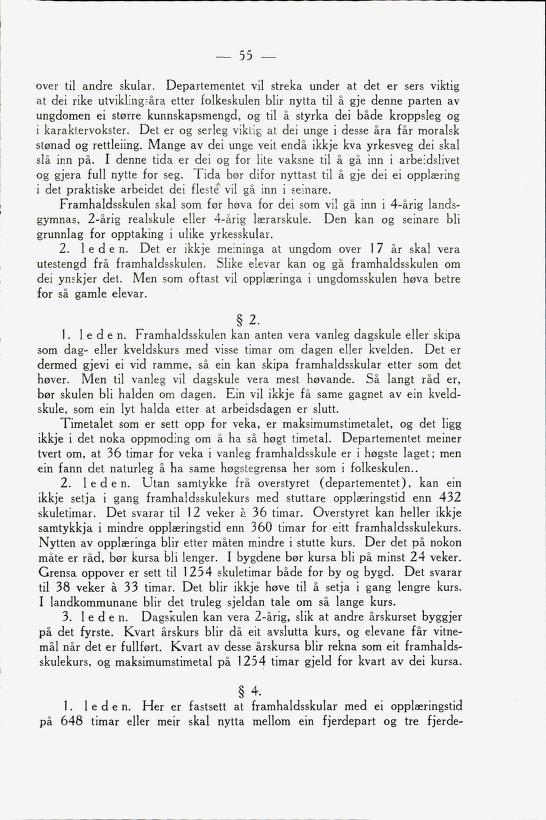 Skann 57 av Framhaldsskulen: lov og plan, 1946